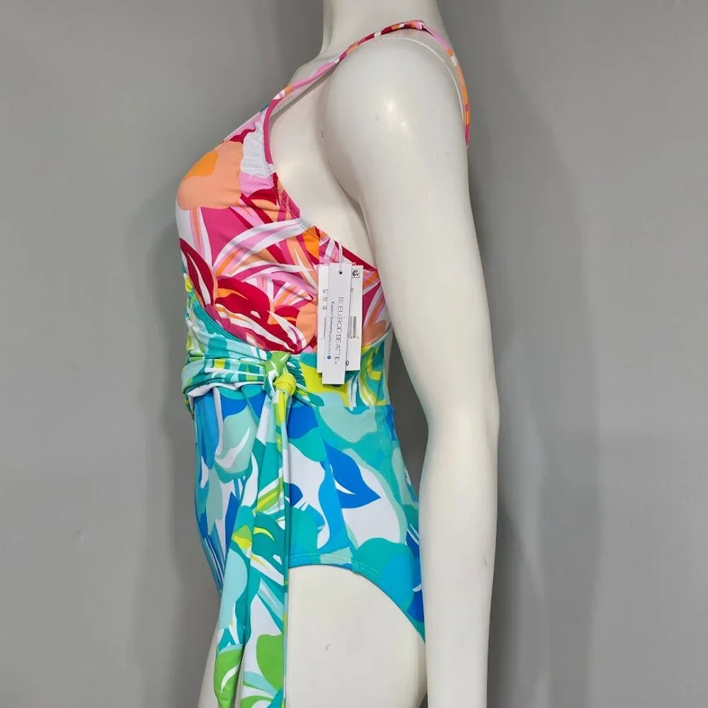 Bleu by Rod Beattie Surplice Tied One-Piece Swimsuit